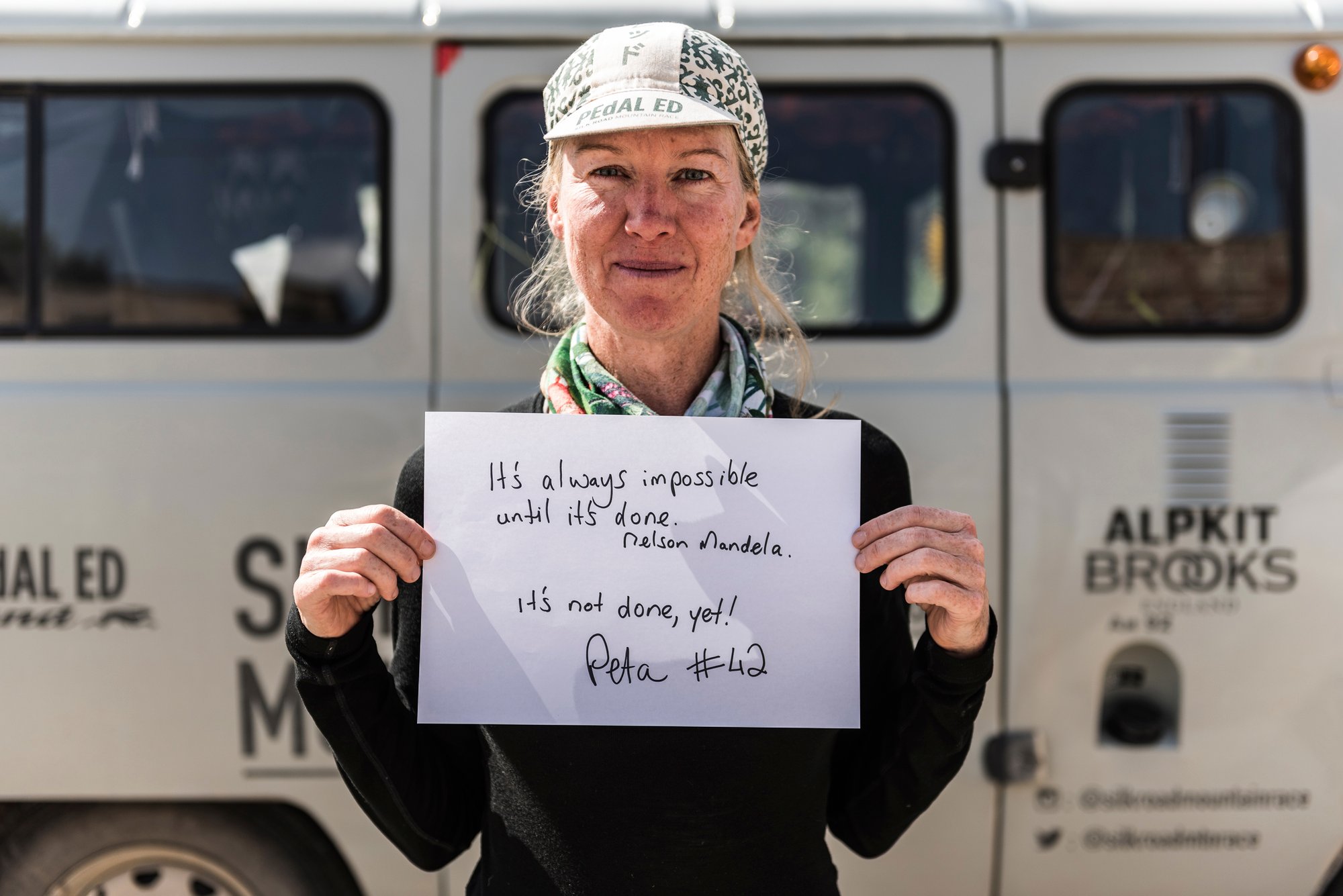 Peta McSharry at the 2018 Silk Road Mountain Race